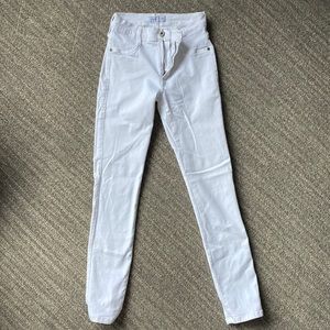 James Jeans white skinny ankle